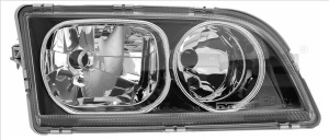 Far fata Dreapta (H7/H7, electric, fara motoras, culoare insertie: negru) potrivit VOLVO S40 I, V40 - Img 3