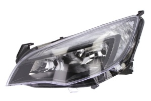 Far fata Dreapta (H7/H7/W21, electric, cu motor, culoare insert: cromat) potrivit OPEL ASTRA J, ASTRA J GTC - Img 1