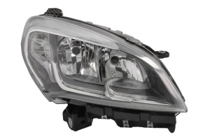 Far fata Dreapta (H7/W21W/WY21W, electric, cu motor, culoare insert: cromat) potrivit FIAT DOBLO CARGO