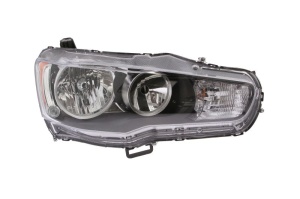 Far fata Dreapta (HB3/HB4, manual, fara motoras, culoare insert: negru) potrivit MITSUBISHI LANCER VIII - Img 1