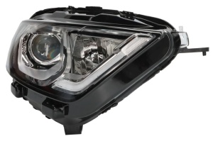 Far fata dreapta potrivit Ford ECOSPORT dupa 2017 - D5S/H1/LED, electric, cu motor, culoare insert: cromat, H1