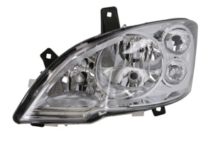 Far fata Stanga (3*H7, electric, cu motor, culoare insert: cromat, culoare semnalizator: galben) potrivit MERCEDES VIANO (W639), VITO / MIXTO (W639), VITO (W639) -10.10 - Img 1
