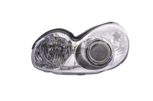 Far fata Stanga (H1/H7, electric, fara motoras, culoare insert: argintiu, culoare semnalizator: transparent) potrivit HYUNDAI SONATA IV - Img 1