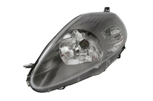 Far fata Stanga (H4, electric, cu motor, culoare insert: negru, culoare semnalizator: transparent) potrivit ABARTH GRANDE PUNTO, PUNTO; FIAT GRANDE PUNTO, PUNTO/HATCHBACK - Img 1