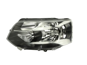Far fata Stanga (H4, electric, cu motor, culoare insert: negru) potrivit VW MULTIVAN T5, TRANSPORTER T5 - Img 1