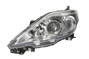 Far fata Stanga (H7/HB3, electric, fara motoras, culoare insert: cromat, culoare semnalizator: alb) potrivit MAZDA 5