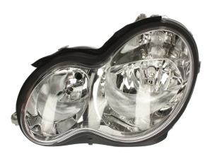 Far fata Stanga (H7/PY21W/W5W, electric, fara motoras, culoare insert: cromat, culoare semnalizator: transparent) potrivit MERCEDES C T-MODEL (S203), C (W203)