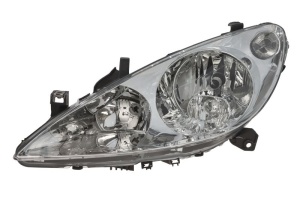Far fata Stanga (halogen, H1/H7/W5W, electric, cu motor, culoare semnalizator: transparent) potrivit PEUGEOT 307, 307/KOMBI -06.05 - Img 1