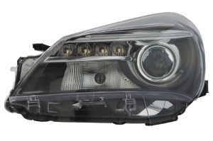 Far fata Stanga (HIR2/LED/WY21W, electric, fara motoras, culoare insert: cromat) potrivit TOYOTA YARIS - Img 1