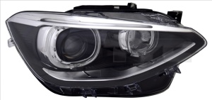 Far stanga (D1S/LED, cu motor, fara controler LED) potrivit BMW 1 F20, F21 2010-2015