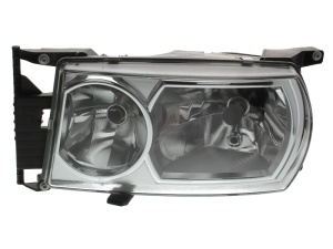 Far stanga (D2R/H7/T4W, manual, fara motor, culoare insert: crom platinat) potrivit SCANIA G I, P I, R I, T 01.03-05.19 - Img 1