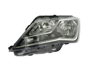Far Stanga (H4, electric, cu motor, culoare insert: negru, culoare semnalizator: alb) potrivit SEAT IBIZA IV 6P, IBIZA V 6F 2012-2021