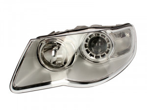 Far Stanga (H7/H9, electric, cu motor, culoare insertie: cromat, culoare semnalizator: transparent) potrivit VW TOUAREG