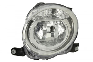Far stanga (H7, reglaj electric, cu motoras, fundal cromat) ABARTH 500 / 595 / 695, 500C / 595C / 695C FIAT 500, 500 C - Img 1