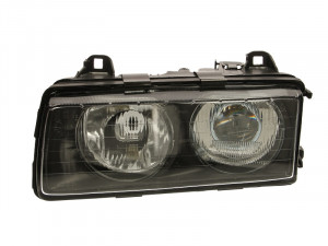 Far Stanga (halogen, H1/W5W, fara motoras, culoare insertie: negru) potrivit BMW 3 (E36)