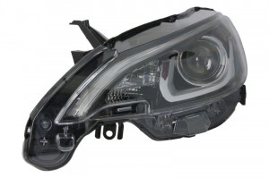 Far Stanga (HIR2/LED/PY21W, electric, fara motoras, culoare: negru) potrivit PEUGEOT 108 dupa 2014