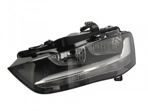 Far stanga potrivit AUDI A4 2011-2016 - (H7, reglaj electric, cu motoras, fundal gri, fundal transparent)