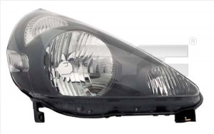 Far stanga potrivit HONDA JAZZ 2002-2008 - (H4, electric, fundal negru)