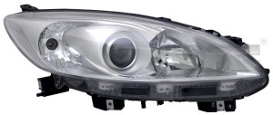 Far stanga potrivit MAZDA 5 2010-2017 - (H11/HB3, electric, fundal cromat)