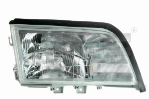 Far stanga potrivit MERCEDES Clasa C T-MODEL (S202), C (W202) - (H1/H3, pneumatic, fundal argintiu)