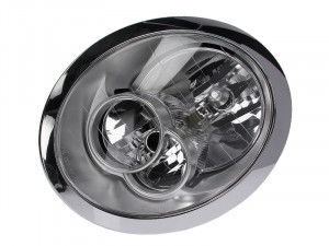 Far stanga potrivit MINI MINI 2004-2006 - (H7, reglaj electric, cu motoras, fundal transparent)
