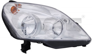 Far stanga potrivit OPEL ZAFIRA / ZAFIRA FAMILY B - (H1/H7, reglaj electric, cu motoras, fundal cromat)