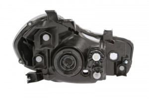 Far stanga potrivit SUZUKI SX4 - (H4, electric, cu motoras, fundal cromat)