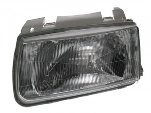 Far stanga potrivit VW POLO - (H4, electric, cu motoras, fundal negru)