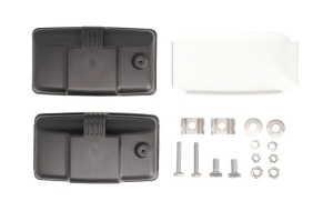 Far universal stanga/dreapta (faza lunga, H3, latime 139mm, inaltime 79,8mm, transparent, plastic, negru) - Img 2