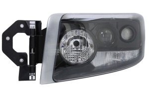 Fat stanga (H15/H3/H7/PY21W/W5W, electric, fara motor, cu lumina de ceata, culoare insert: negru) potrivit RVI D 01.13- - Img 1