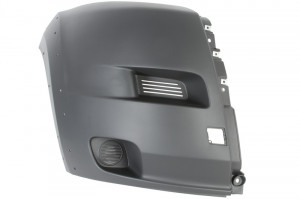 Flaps bara protectie Fata Dreapta cu locas ornament, gri inchis potrivit CITROEN JUMPER II; FIAT DUCATO; PEUGEOT BOXER pana in 2011