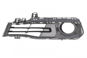 Grila bara fata dreapta potrivit BMW Seria 3 (F30, F80), 3 (F31) dupa 2014 - basis, cu locas proiectoare, plastic - Img 2