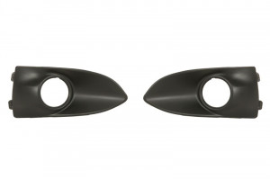 Grila bara fata dreapta/stanga potrivit PEUGEOT 301 dupa 2012 - (set, locas proiector, plastic, negru)