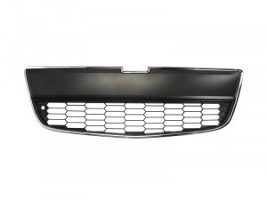 Grila bara fata potrivit CHEVROLET AVEO dupa 2011 - inferior, negru/crom