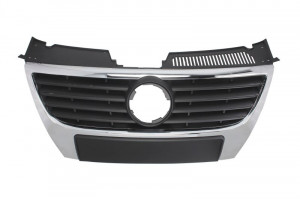 Grila fata potrivit VW PASSAT 2005-2010 - negru emblema mare, negru/crom