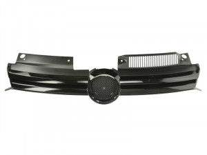 Grila radiator fata potrivit VW GOLF 2008-2013 - deschis, negru lucios