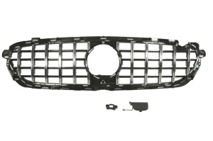 Grila radiator potrivit MERCEDES E-KLASA W213 dupa 2020 - (AMG STYLING, negru lucios/crom)