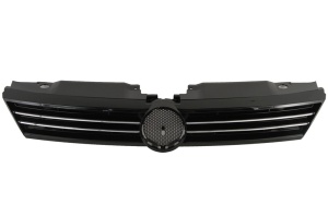 Grila radiator potrivit VW JETTA IV 1.2-2.5 2010-2018 pana in 2014 - (crom/negru)