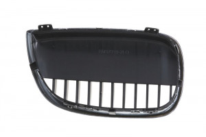 Grila radiator Stanga potrivit BMW 1 (E81), 1 (E87) 1.6-3.0 2004-2012 pana in 2007 - (crom/negru) - Img 2