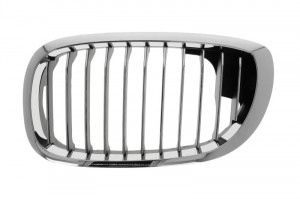 Grila radiator Stanga potrivit BMW 3 (E46) 1.6-3.2 1997-2007 2003-2006 - (convertibil; versiune coupe, crom/negru)