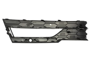 Grila ventilatie bara fata dreapta potrivit SKODA OCTAVIA IV dupa 2019 - (cu orificii pentru sipci, cu orificii senzor parcare, plastic, negru) - Img 2