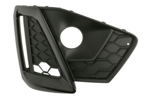Grila ventilatie bara fata stanga potrivit AUDI A4 B9 dupa 2019 - (plastic, negru/negru lucios, S-LINE)