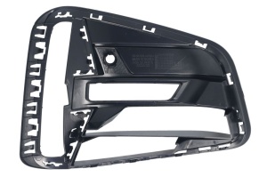 Grila ventilatie bara fata stanga potrivit BMW 4 G22, G23, G82 Coupe dupa 2020 - (negru lucios, M Sport) - Img 2
