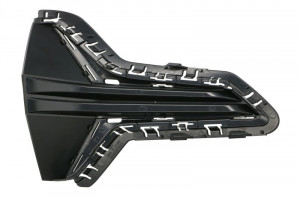 Grila ventilatie bara protectie fata stanga (exterior, plastic, negru lucios, LUXURY) potrivit BMW 3 G20, G21 03.19- - Img 2