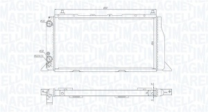 Intercooler AUDI 80 1.6D-2.0 09.86-10.91 - Img 2