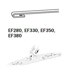 Lamela stergator Standard fata/spate (1 buc.) ExactFit 280mm potrivit CHEVROLET CAPTIVA; CITROEN 2 CV, ACADIANE; DAIHATSU CUORE III, CUORE IV, CUORE V, CUORE VI, CUORE VII, GRAN MOVE, MOVE, TAFT, TERIOS 01.60- - Img 3