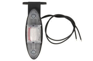Lumina clarificare dreapta, rosu/alb, LED, în relief, lungime cablu 360mm, cu cuier, 12/24V - Img 1