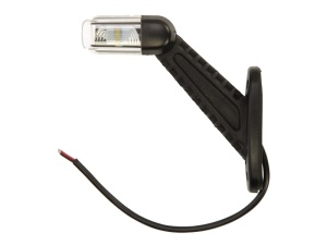 Lumina delimitare dreapta, portocaliu/rosu/alb, LED, inaltime 143,7mm; latime 148,6mm; adancime 61,5mm, fixare verticala, 12/24V - Img 1