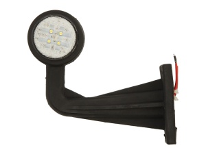 Lumina delimitare dreapta, rosu/alb, LED, inaltime 159mm; latime 148,2mm; adancime 45mm, fixare verticala, 12/24V - Img 2