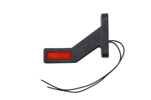 Lumina delimitare dreapta, rosu/alb, LED lungime cablu 240mm, pe brațul mediu-lung, 12/24V (tip: neon) - Img 2